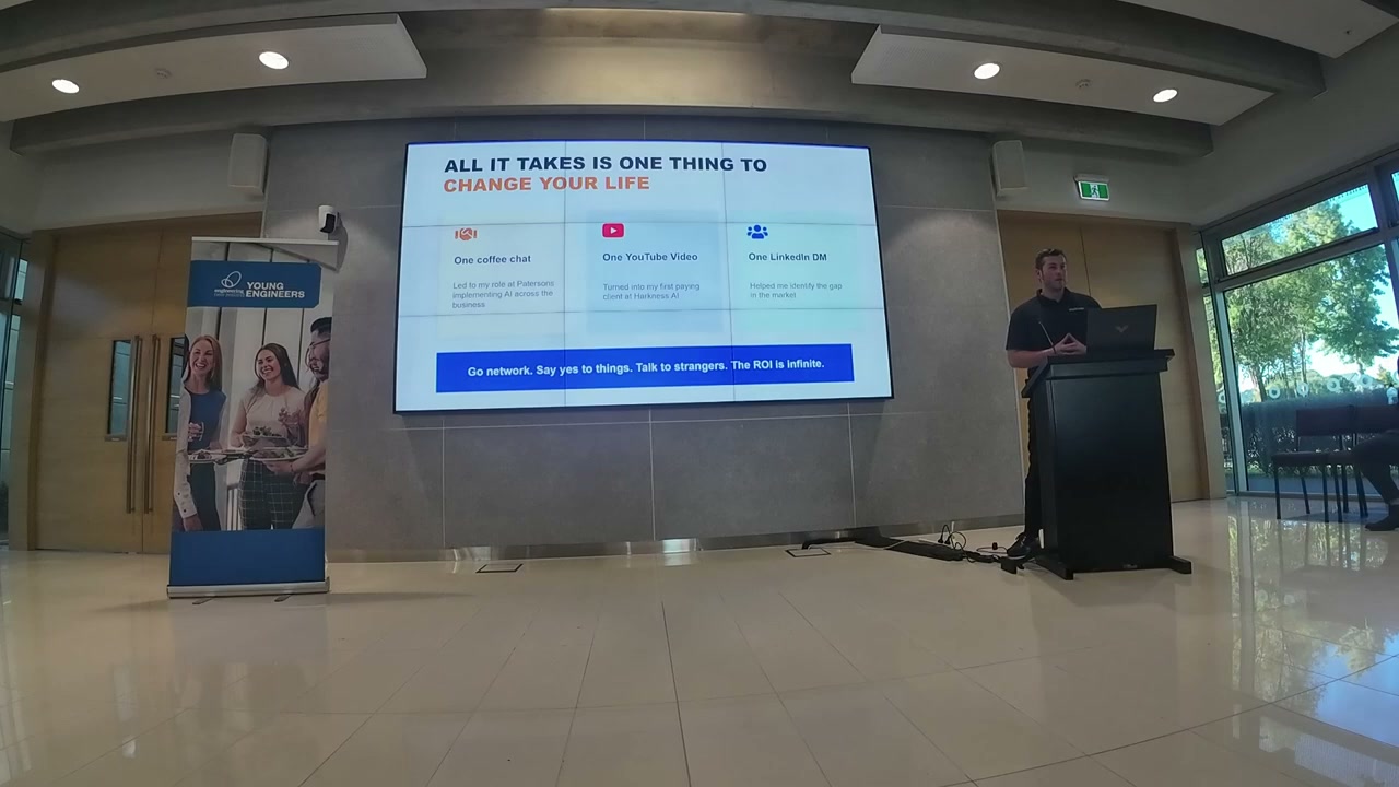 Slide showing 'All It Takes Is One Thing to Change Your Life'