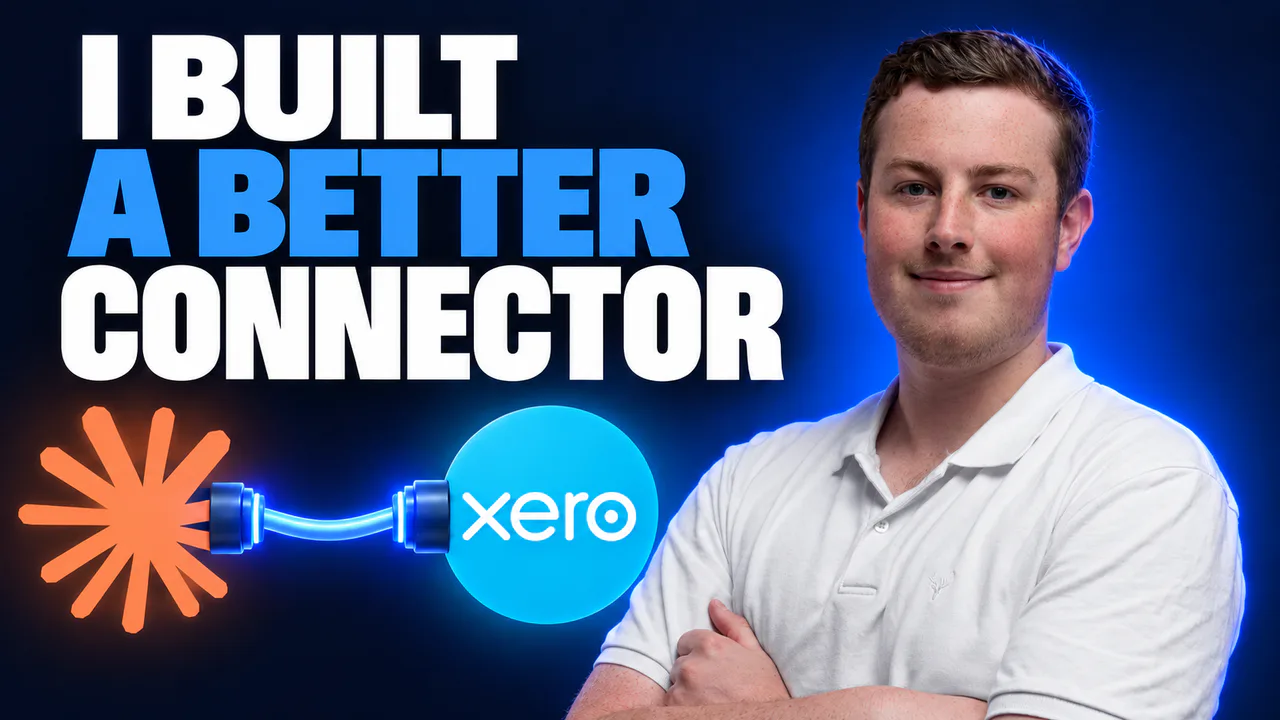 Blake Harkness with the Claude and Xero logos joined by a cable: I built a better connector